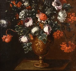 Francesca Volò Smiller detta Vincenzina, Blumenstillleben, 1680, Öl auf Leinwand