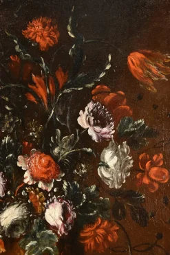 Francesca Volò Smiller detta Vincenzina, Blumenstillleben, 1680, Öl auf Leinwand