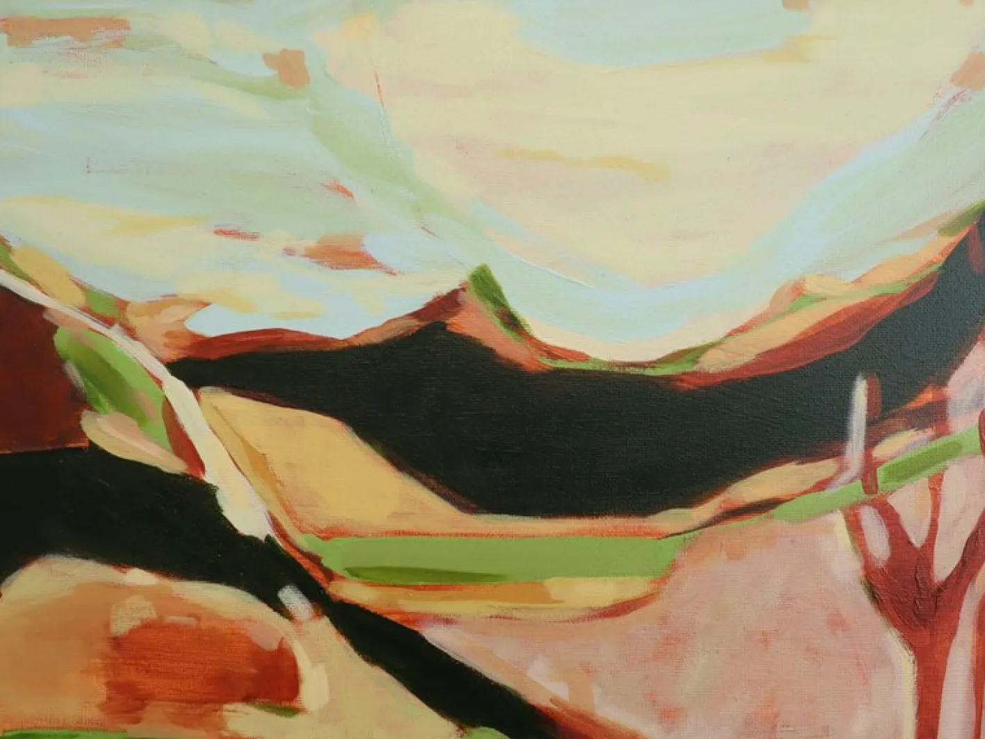 Frances Daws, Fleeting Glances, Gemälde, gerahmt