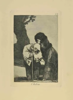 Francisco Goya, Hush (Chiton) 6. Auflage, 1881, Radierung