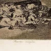 Francisco Goya, Muertos recogidos, Radierung, 1863