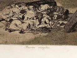 Francisco Goya, Muertos recogidos, Radierung, 1863