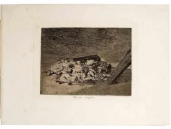 Francisco Goya, Muertos recogidos, Radierung, 1863