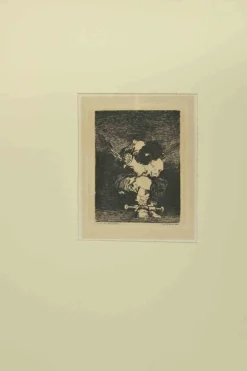 Francisco Goya, Tan Barbara la Seguridad Como el Delito, Radierung, 1867
