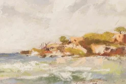 Franco Marzilli, Seaview, Ölgemälde, 1970er