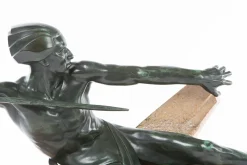 Französische Art Deco Skulptur von Max Le Verrrier, 1930er