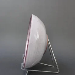 Französische Dekorative Keramikschale mit Vogelmotiv von Frères Cloutiers, 1970er