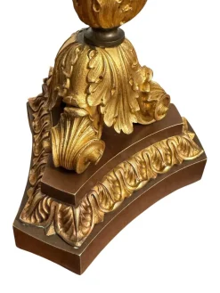 Französische Empire Kerzenständer aus Vergoldeter Bronze, 2er Set