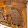 Französische Garderobe & Hutablage aus Nussholz & Bronze im Louis XIII Stil, 1900er