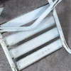 Französische Himmelblaue Metall Gartenstühle von Tolix, 1950, 4er Set