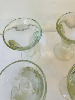 Französische Jugendstil Absinth Gläser, 1920er, 6er Set