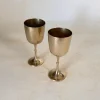 Französische Kelche aus versilbertem Metall, Frankreich, 1960er, 2er Set