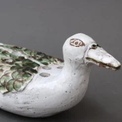 Französische Keramik Vase in Enten-Optik von Albert Thiry, 1994
