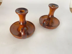 Französische Kerzenhalter aus Keramik von Saint Clement, 1970er, 2er Set