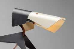 Französische Lampe in Hunde-Optik von Jean Boris Lacroix für Disderot, 1950