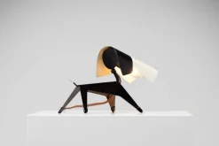 Französische Lampe in Hunde-Optik von Jean Boris Lacroix für Disderot, 1950