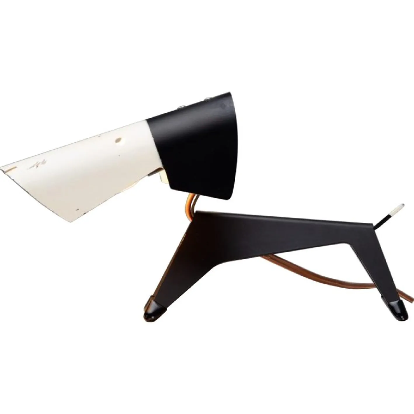 Französische Lampe in Hunde-Optik von Jean Boris Lacroix für Disderot, 1950