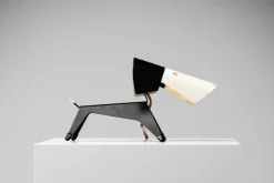 Französische Lampe in Hunde-Optik von Jean Boris Lacroix für Disderot, 1950