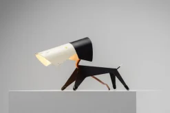 Französische Lampe in Hunde-Optik von Jean Boris Lacroix für Disderot, 1950