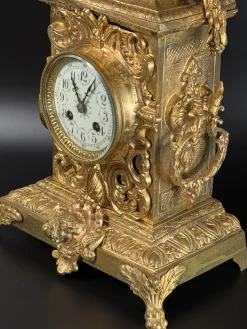 Französische Louis XV Kaminuhr von AD Mougin, Spätes 19. Jh
