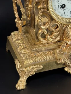 Französische Louis XV Kaminuhr von AD Mougin, Spätes 19. Jh