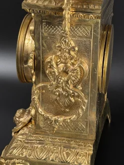 Französische Louis XV Kaminuhr von AD Mougin, Spätes 19. Jh