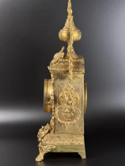 Französische Louis XV Kaminuhr von AD Mougin, Spätes 19. Jh