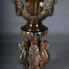 Französische Majolika Blumenvase von Clement Massier