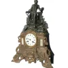 Französische Messing La Fontaine Uhr, 1900er