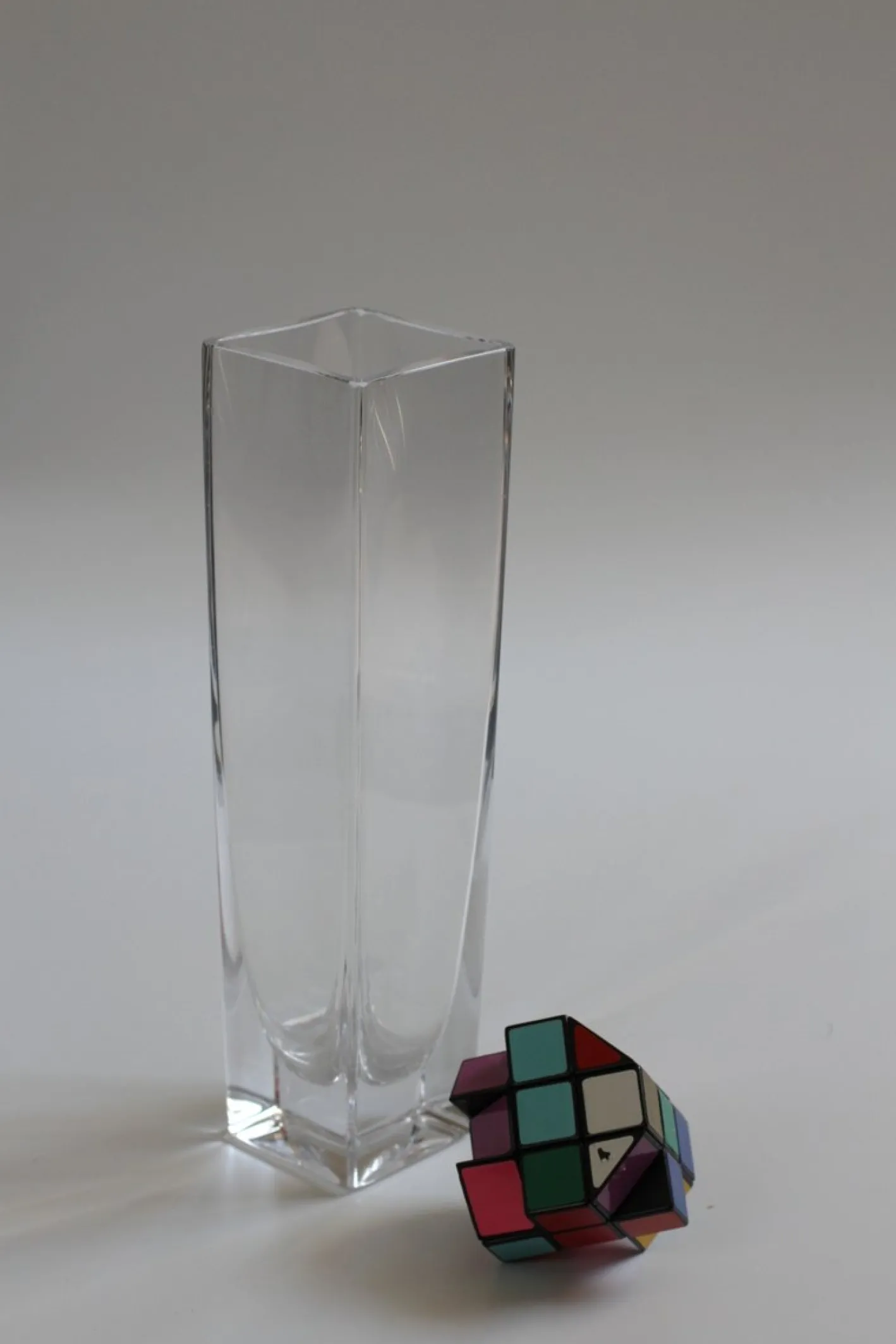 Französische Mid-Century Kristallvase von Bayel