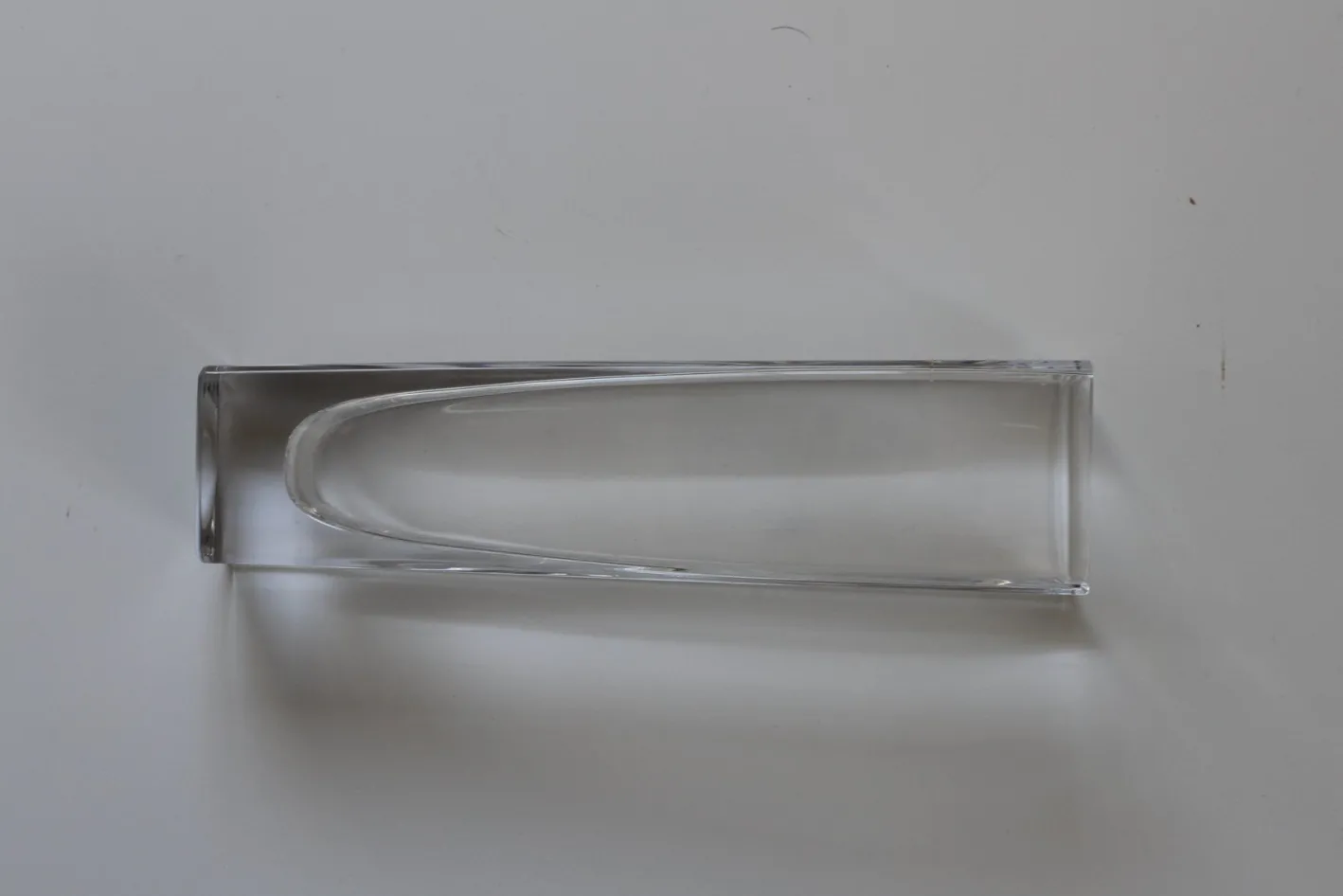 Französische Mid-Century Kristallvase von Bayel