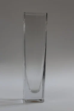 Französische Mid-Century Kristallvase von Bayel
