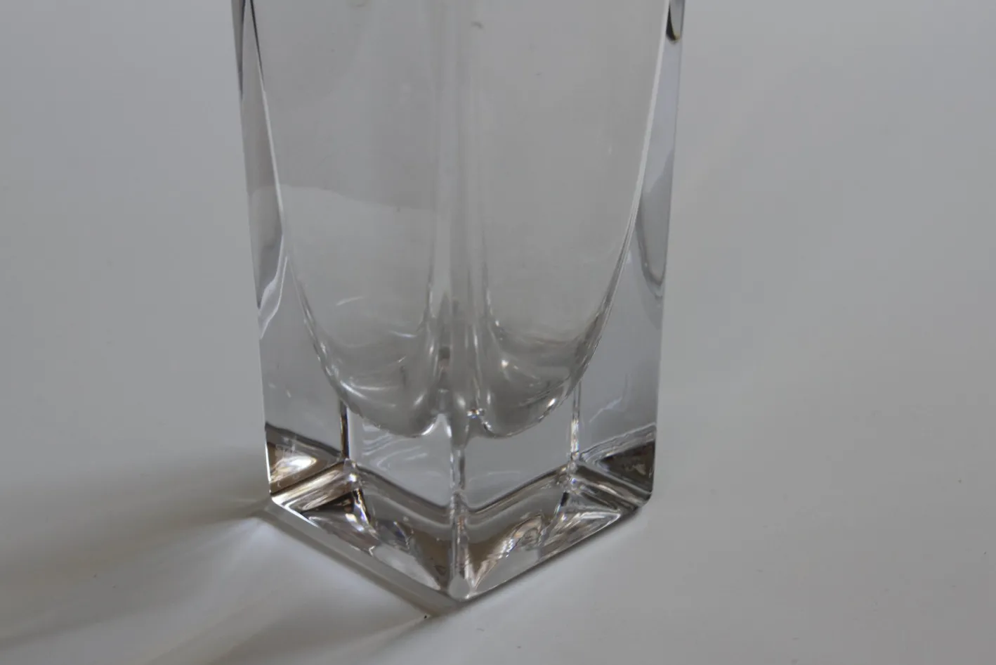 Französische Mid-Century Kristallvase von Bayel