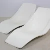 Französische Patio- oder Pool-Chaiselongues aus Polyester, 1960er, 2er Set
