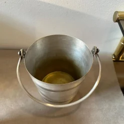 Französischer Art Deco Aluminium Weinkühler & Eiskübel von Reneka, 1930er, 3er Set
