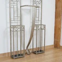 Französischer Art Deco Garderobenständer aus Schmiedeeisen, 1930