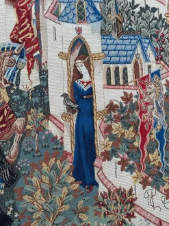 Französischer Jacquard-Wandteppich King Arthur Legend von Aubusson, 1990er Jahre