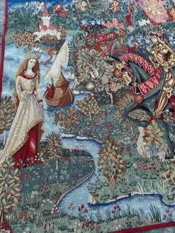 Französischer Jacquard-Wandteppich King Arthur Legend von Aubusson, 1990er Jahre