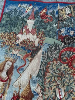Französischer Jacquard-Wandteppich King Arthur Legend von Aubusson, 1990er Jahre