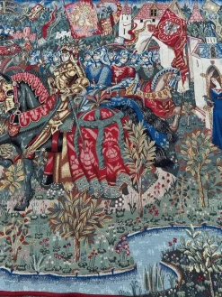 Französischer Jacquard-Wandteppich King Arthur Legend von Aubusson, 1990er Jahre