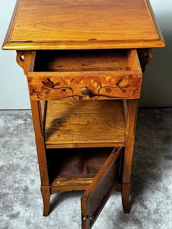 Französischer Jugendstil Nachttisch von Gallé Émile