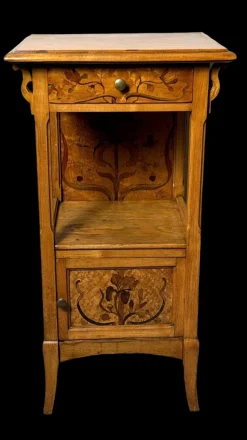 Französischer Jugendstil Nachttisch von Gallé Émile