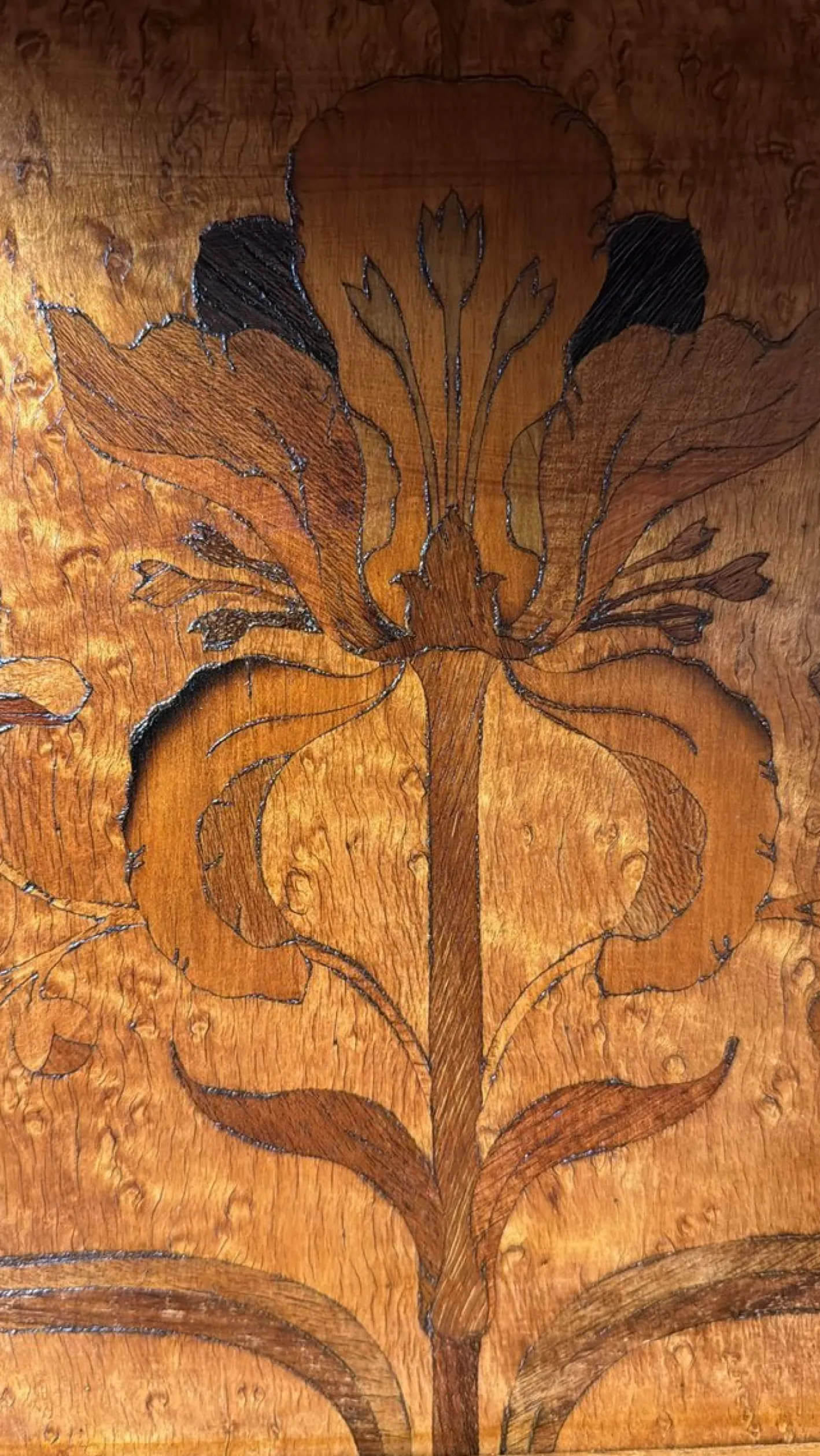 Französischer Jugendstil Nachttisch von Gallé Émile