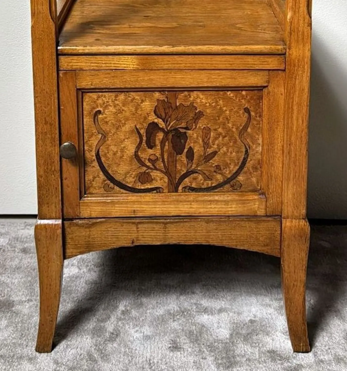 Französischer Jugendstil Nachttisch von Gallé Émile