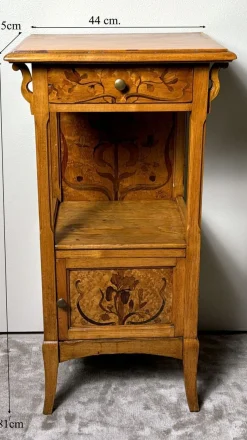 Französischer Jugendstil Nachttisch von Gallé Émile