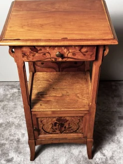 Französischer Jugendstil Nachttisch von Gallé Émile