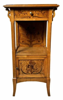 Französischer Jugendstil Nachttisch von Gallé Émile