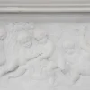 Französischer Kamin aus Carrara Marmor, 1950er