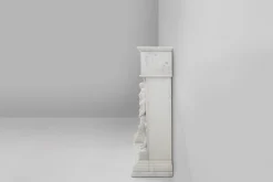 Französischer Kamin aus Carrara Marmor, 1950er