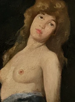 Französischer Künstler, Akt, Frühes 20. Jh., Öl auf Holz, Gerahmt